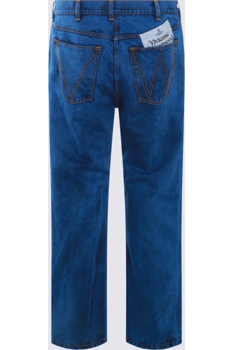 Vivienne Westwood Pants for Men Vivienne Westwood Blue Cotton Pants