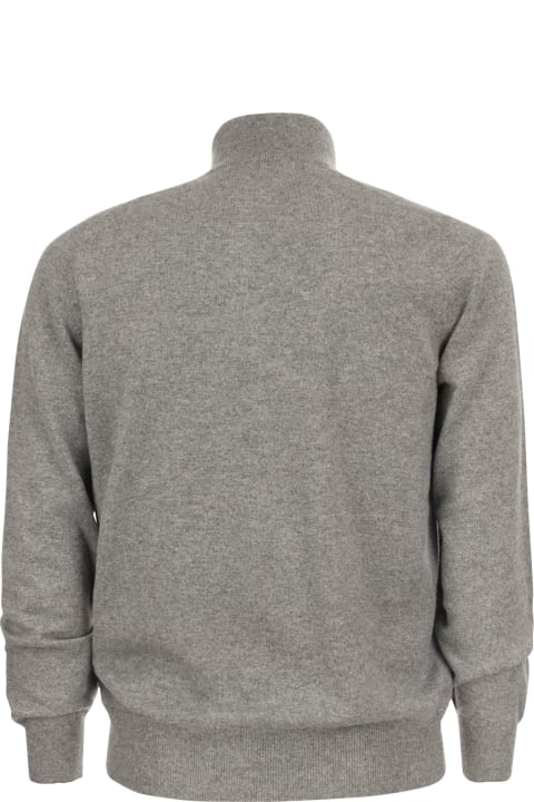 Brunello Cucinelli for Men Brunello Cucinelli Cashmere Turtleneck Sweater With Zip