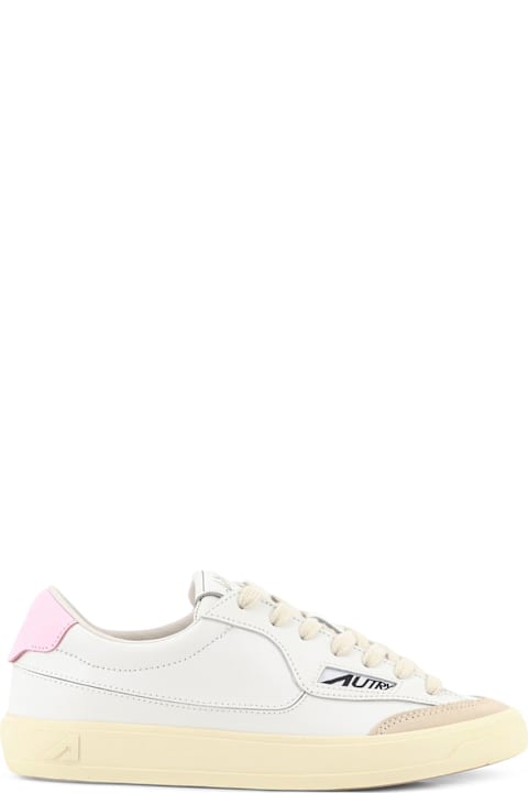 Autry Windscape Leather Sneakers With Suede Insert