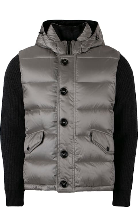 Homeware Moorer Foscolo Knitted Sleeves Padded Jacket