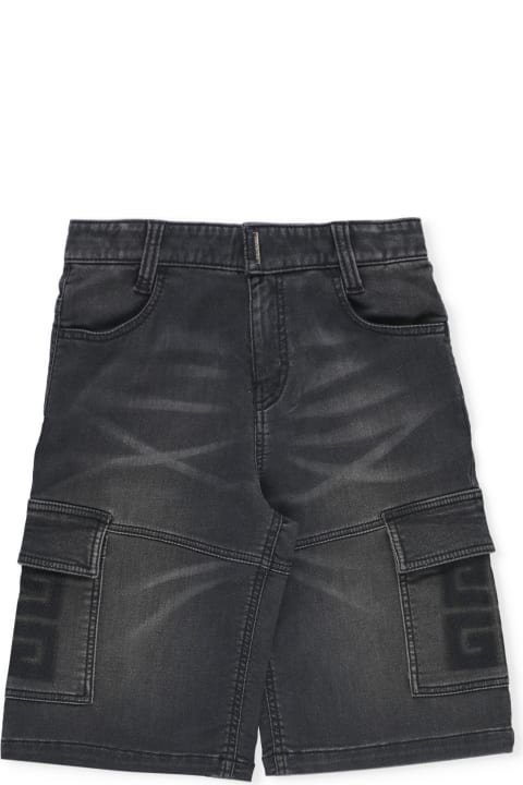 Fashion for Kids Givenchy Denim Bermuda Shorts