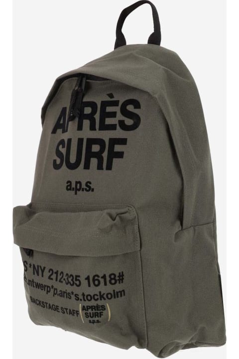 Backpacks for Men Apres Surf Technical Fabric Backpack With Logo