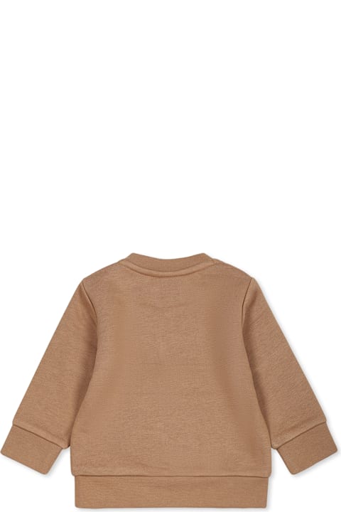 Homeware Hugo Boss Beige Sweatshirt For Baby Boy With Logo