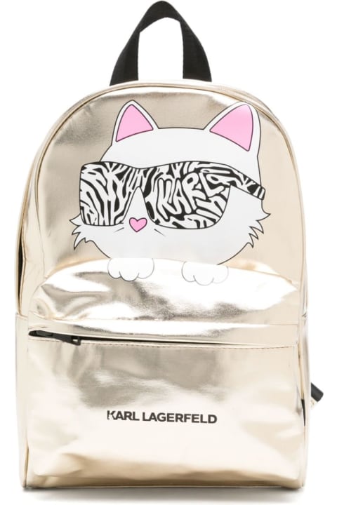 Accessories & Gifts for Girls Karl Lagerfeld Kids Zaino Con Stampa Choupette