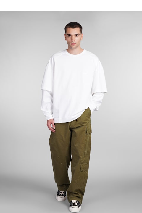 DARKPARK الملابس لـ القسم الرجالي DARKPARK Jeffrey Pants In Green Cotton