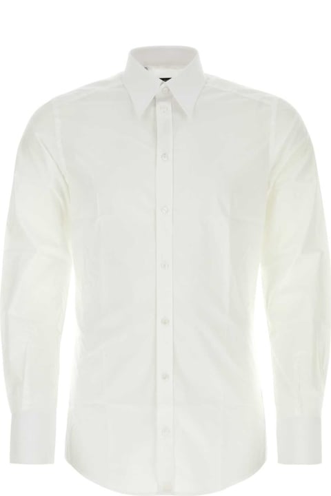 Fashion for Men Dolce & Gabbana White Poplin Shirt