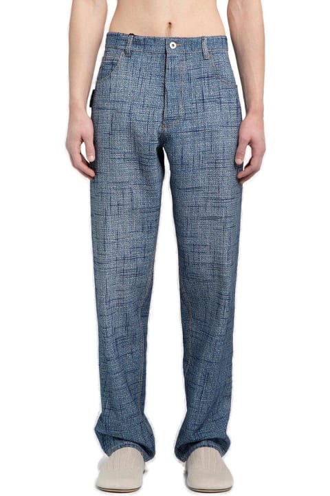 Pants for Men Bottega Veneta Textured Denim Trousers