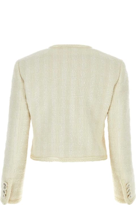 Gucci Sweaters for Women Gucci Ivory Tweed Blazer