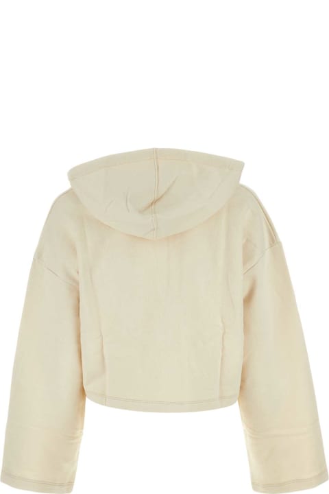 Baserange Fleeces & Tracksuits for Women Baserange Ivory Cotton Ordu Sweatshirt