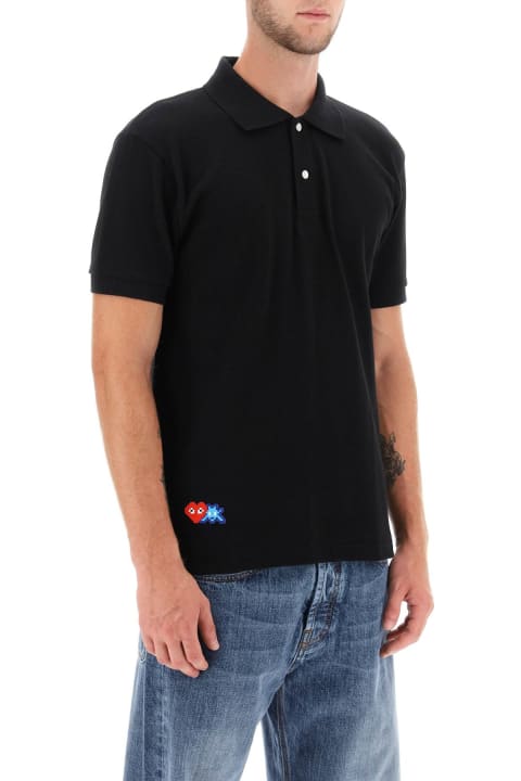 Fashion for Men Comme des Garçons Play Polo Shirt With Graphic Embroidery