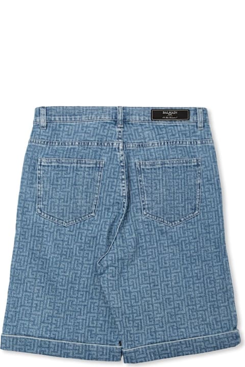 Bottoms for Boys Balmain Shorts Denim