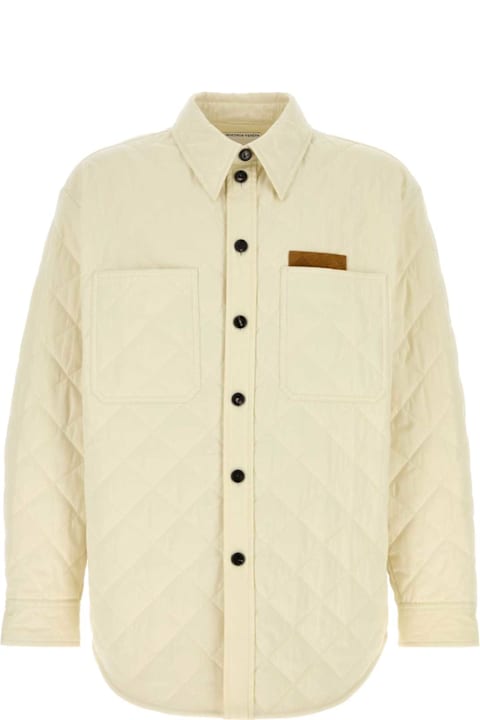 Bottega Veneta Coats & Jackets for Men Bottega Veneta Ivory Tech Cotton Jacket