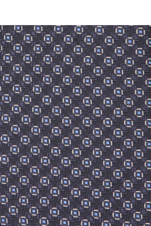 Giorgio Armani for Men Giorgio Armani Blue Patterned Silk Tie