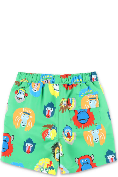 Monkey Print Beach Shorts