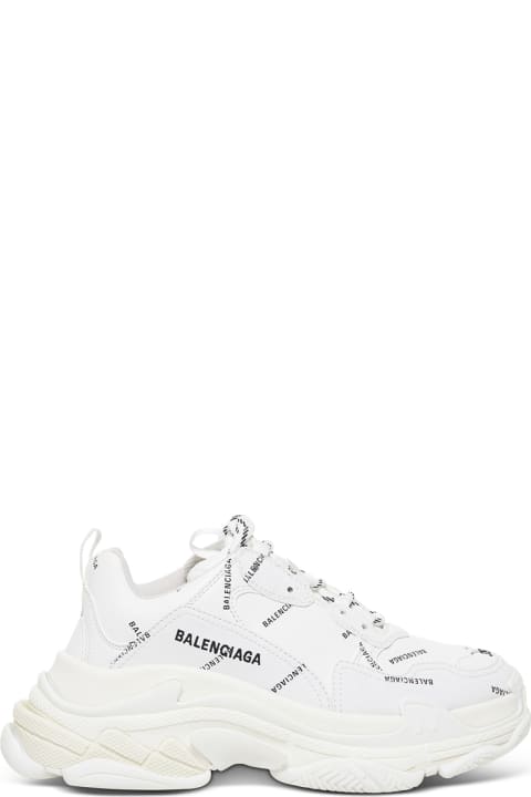 Balenciaga Sneakers for Women Balenciaga Triple S Sneakers With Allover Logo Print