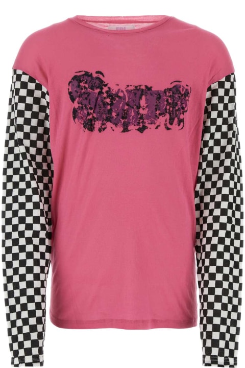 ERL Topwear for Women ERL Fuchsia Cotton T-shirt