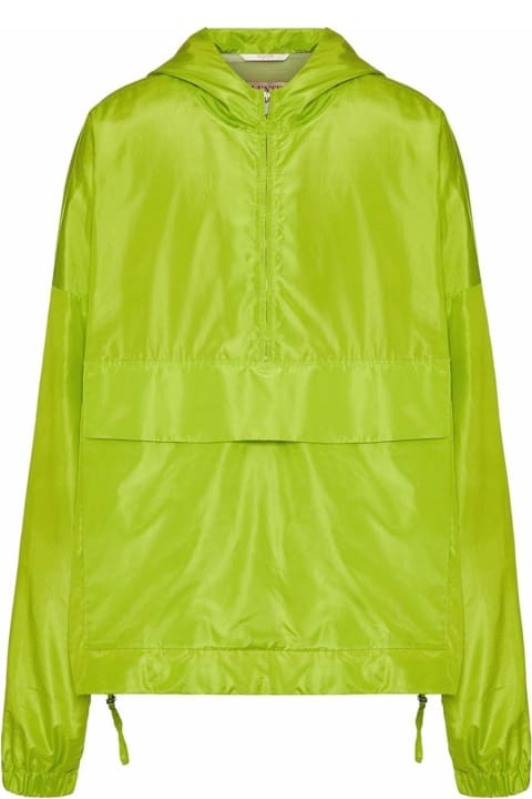 Valentino Clothing for Men Valentino Oversized Anorak Neon Jacket