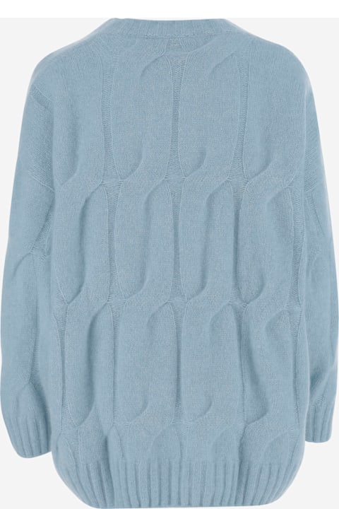 Allude for Men Allude Cashmere And Silk Cable Knit Sweater