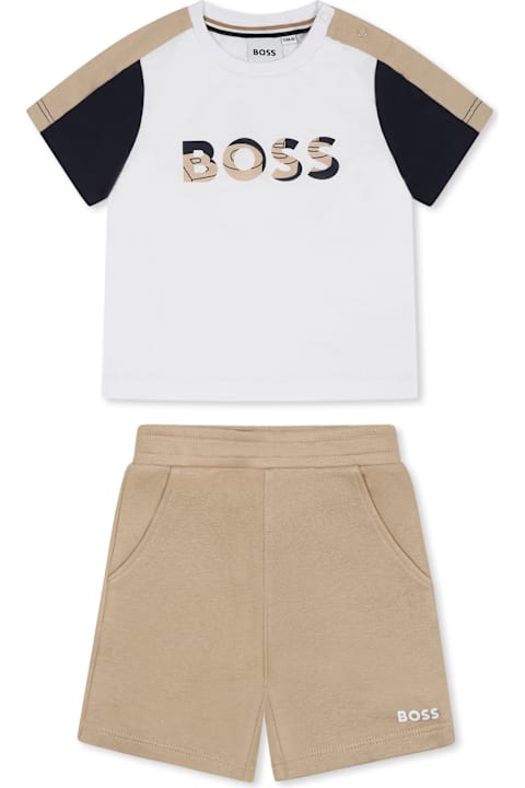 Hugo Boss Bodysuits & Sets for Baby Boys Hugo Boss Multicolor Suit For Baby Boy With Logo