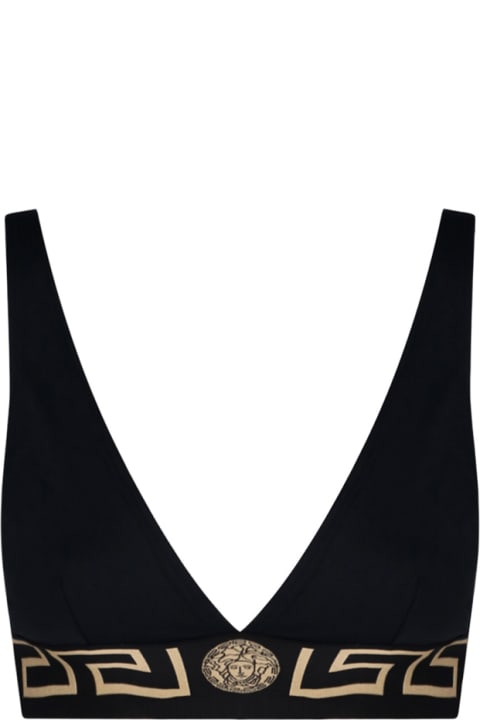 Swimwear for Women Versace Greek Bordered Bikini Top