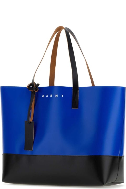 Bags for Men Marni Two-tone Pvc Shopping Bag