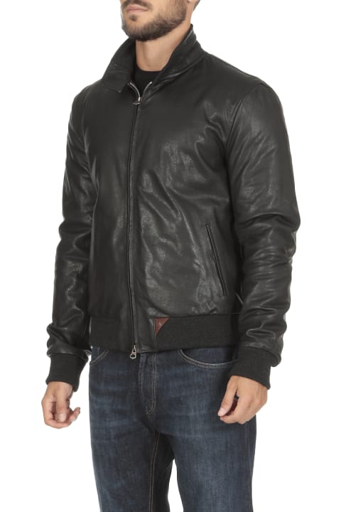 Nuvola Leather Down Jacket