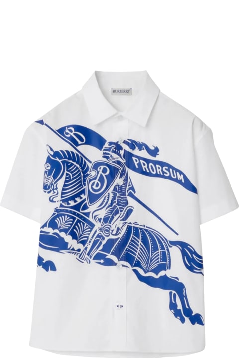 Burberry Sale for Kids Burberry Cotton Shirt With Ekd