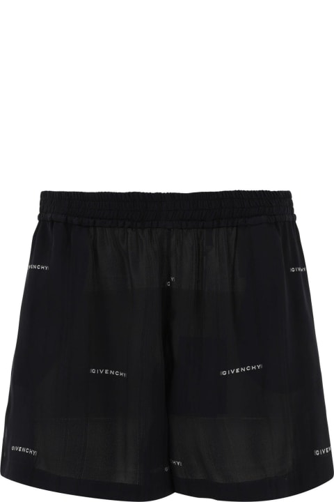 Givenchy Pants & Shorts for Women Givenchy Logo Jacquard Shorts