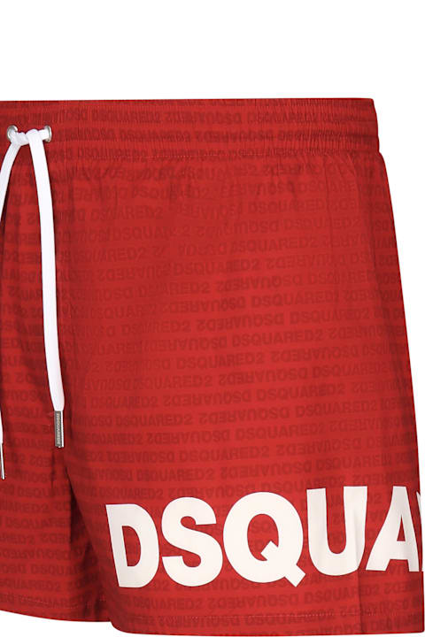 Dsquared2 Swimwear for Men Dsquared2 Midi Boxer With Logo
