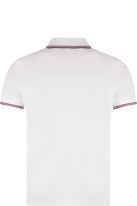 Moncler Topwear for Men Moncler Short Sleeve Cotton Polo Shirt