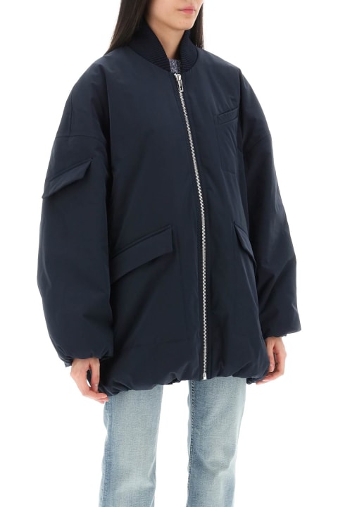 Ganni Coats & Jackets for Women Ganni Oversize Bomber Jacket