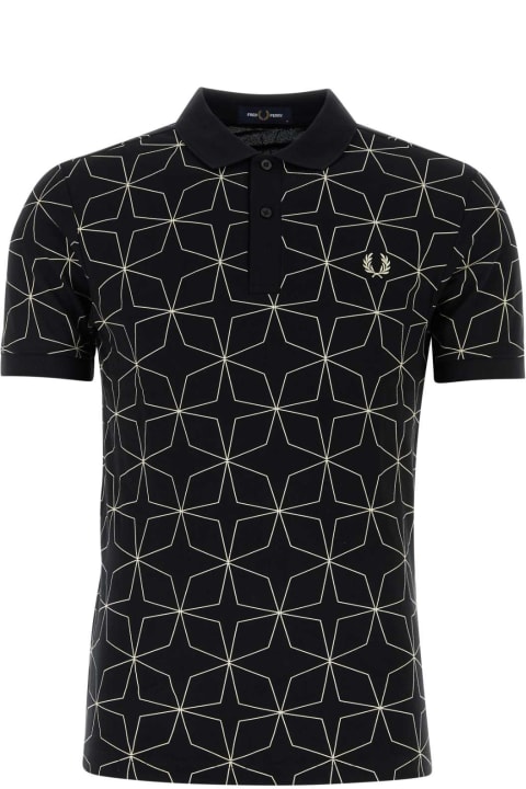 Fred Perry Topwear for Men Fred Perry Printed Piquet Polo Shirt