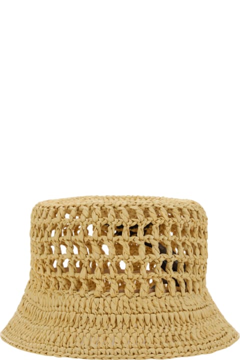 Prada إكسسورات الشعر لـ السيدات Prada Bucket Hat