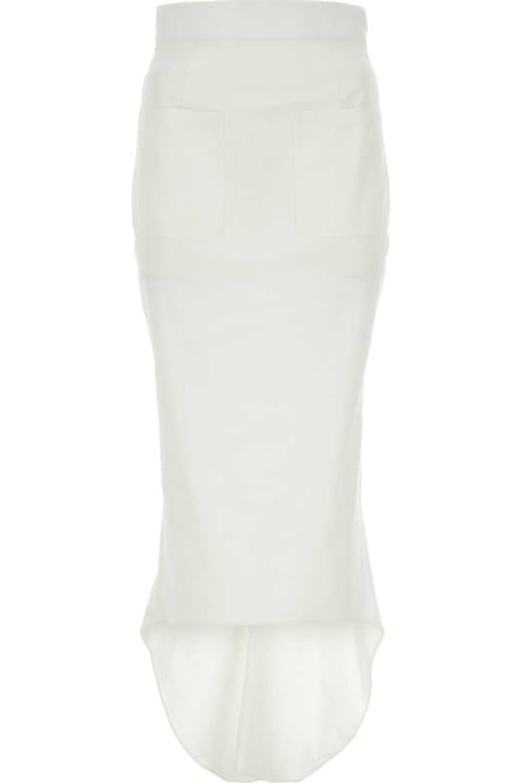 Prada for Women Prada White Cotton Skirt