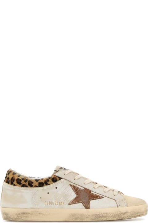 Golden Goose Chalk Suede Super Star Sneakers