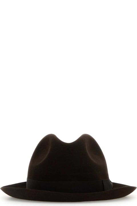 Borsalino for Kids Borsalino Brown Felt Damiano Hat