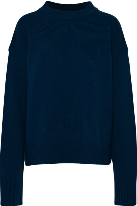 Jil Sander Sweaters for Women Jil Sander Sweater In Blue Cashmere Blend