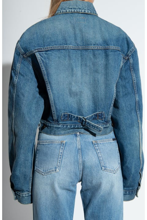 Saint Laurent for Women Saint Laurent 80s Vintage Blue Denim Jacket