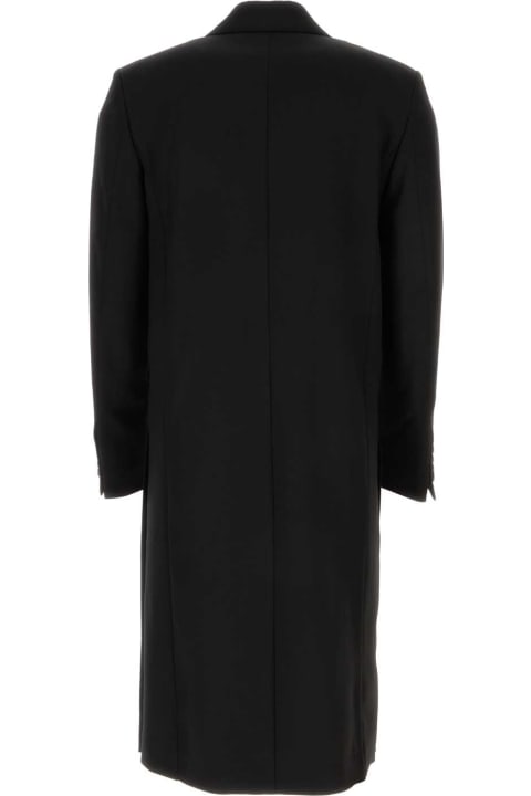 Ami Alexandre Mattiussi Coats & Jackets for Men Ami Alexandre Mattiussi Black Wool Coat