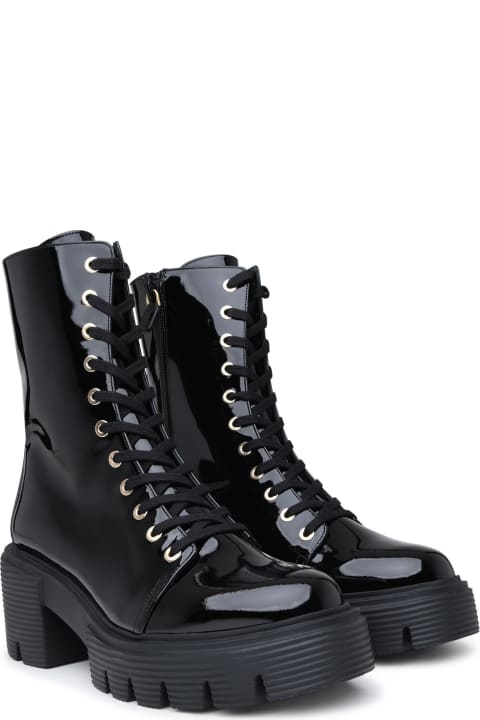 Black Patent Leather Soho Boots