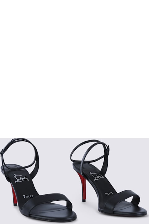 Christian Louboutin Black Nappa Miss Z 80 Sandal
