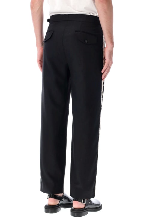 Bode Pants for Men Bode Lacework Side Buckle Trousers