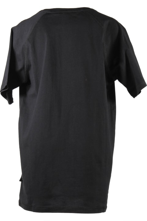 Boy London T-shirt Nera In Jersey Di Cotone Con Logo