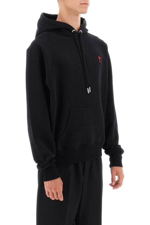 Ami Alexandre Mattiussi Fleeces & Tracksuits for Men Ami Alexandre Mattiussi Hoodie With Ami De C Ur Embroidery