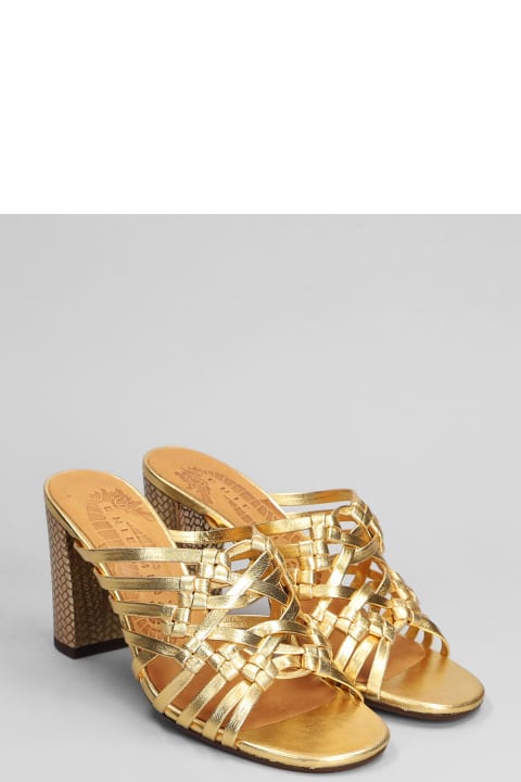 Chie Mihara Shoes for Women Chie Mihara Beijing Slipper-mule In Gold Leather