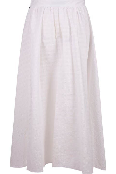 MSGM for Women MSGM Seersucker-embellished A-line Midi Skirt