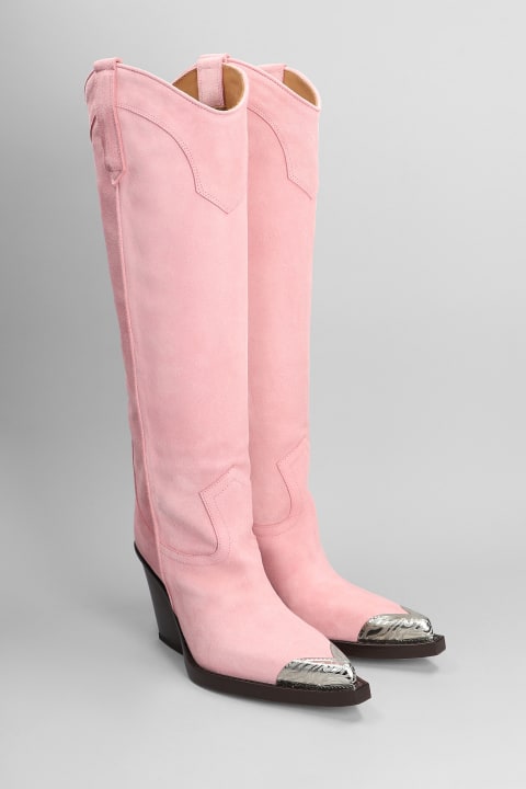Paris Texas Boots for Women Paris Texas El Dorado Texan Boots In Rose-pink Suede