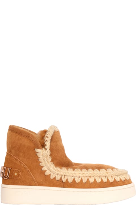 Mou for Men Mou New Eskimo Sneaker Suede - Letter Logo
