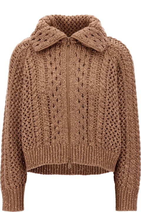 Fashion for Women Brunello Cucinelli Embellished Cashmere Blend Cardigan