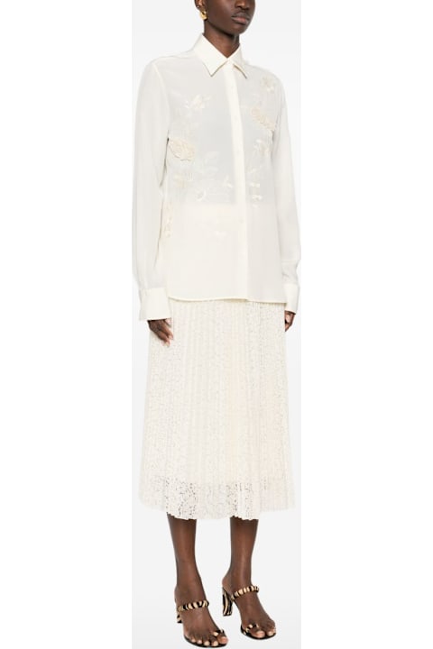 Homeware Ermanno Scervino Embroidered Silk Shirt